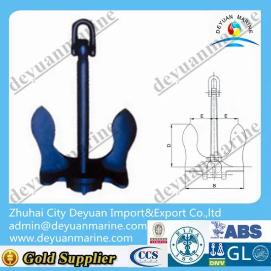 Marine Anchor CCS certificate Ship Anchor AC-14 hhp stockless anchor