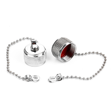 Metal Dust Protective Cover Shield with Chain for N Female Connector