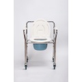 Commode Chair With Padded Armrests