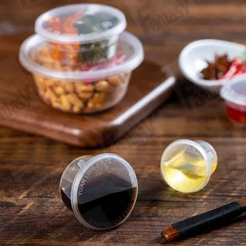2OZ Transparent Disposable Plastic Sauce Cup