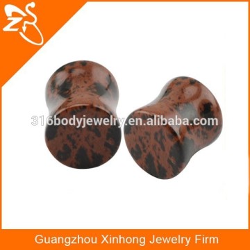 Custom plug body jewelry, stone ear plug, plugs body jewelry