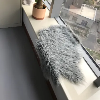 Cow Print Rug 4.1x4.2 Feet - Faux Cow Hide Rug for Home