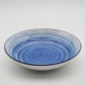 Luxe handgeschilderde stijl Blue Ceramic Dinnery Porselein Dinner Set