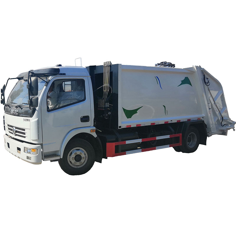 8cbm trash compactor waste truck