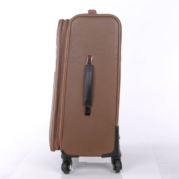 Nice PU leather personality design trolley suitcase