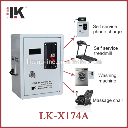 LK--X174A Self-service treadmill time control box with coin acceptor for payment