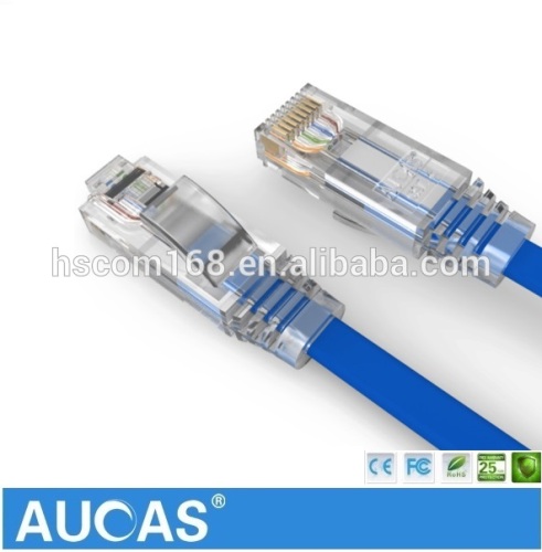 RJ45 CAT6 UTP patch cord 10m good quality and made in china ribbon cable