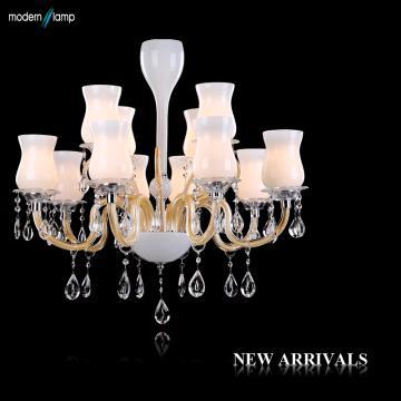 large colored chandelier