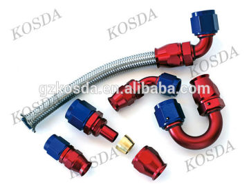 AN4/AN6/AN8/AN10/AN12 Aluminum High Quality Swivel Oil Cooler Pipe Fitting