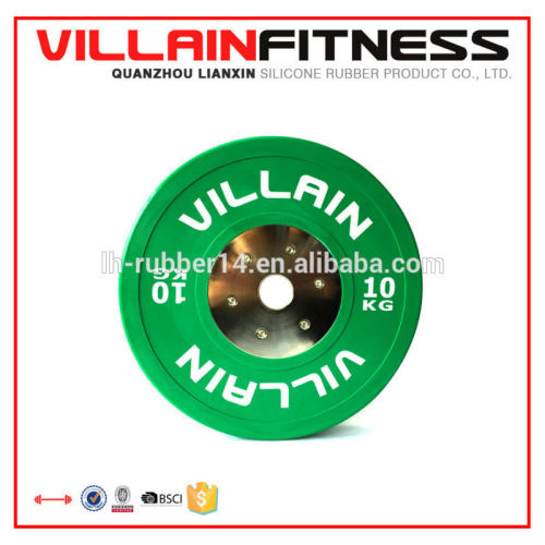 gym training and technique training rubber bumper plate