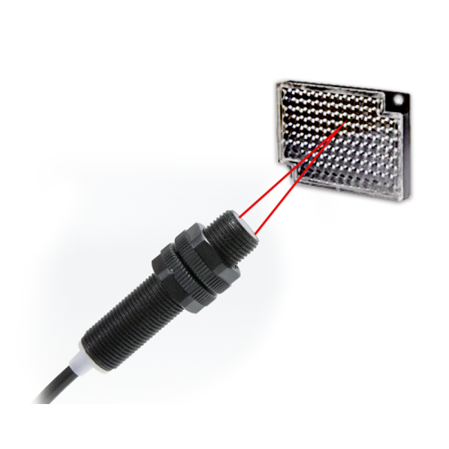 Светоотражающий фотоэлектрический датчик M12