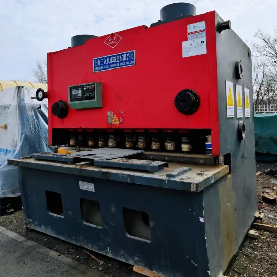 Used QC12-30x2000 Hydraulic Guillotine Punching and Shearing Machine for Metal Sheets