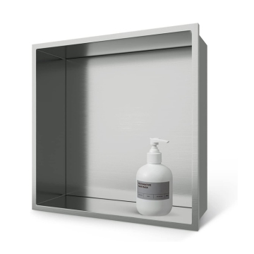 Mondway Stainless Steel Recessed Shower Niche for Bathroom Storage - 12 x 12 Inch
