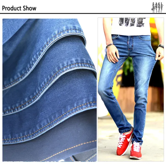 cheap customized fashion mens jean fabric RS16x150/70D