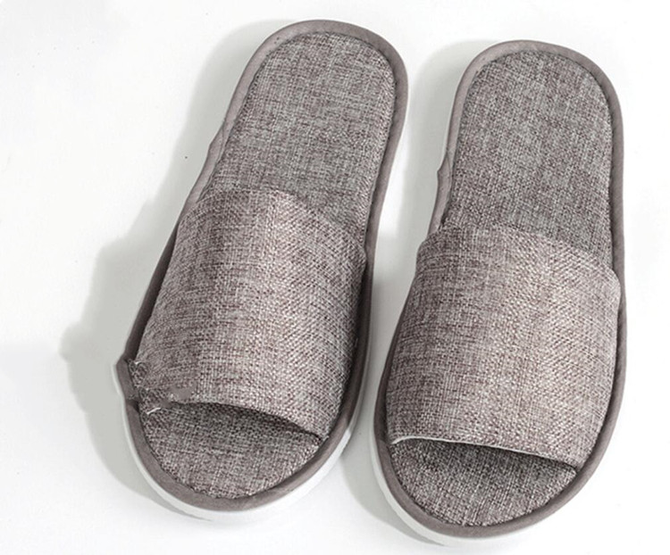 Linen slippers