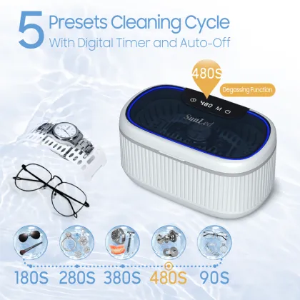 2025 Mini Ultrasonic Jewelry Cleaner - Portable Ultrasonic Cleaning Machine