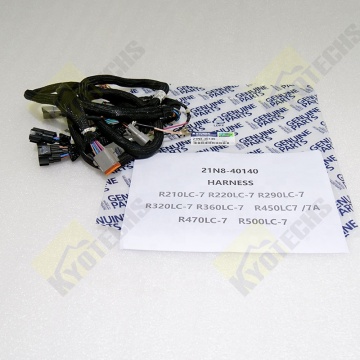 Arnés original 21n8-40140 para excavadoras Hyundai R210LC-7, R220LC-7, R290LC-7, R320LC-7, R360LC-7, R450LC-7/7A, R470LC-7, R500LC-7