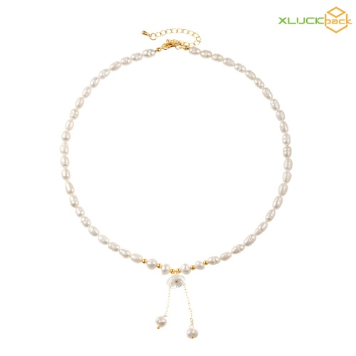 Freshwater Pearl Beads Fashion Necklace 18k Gold Plated