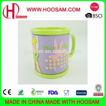 OEM Fashion Lovely 3d soft pvc mugs custom coffee mug