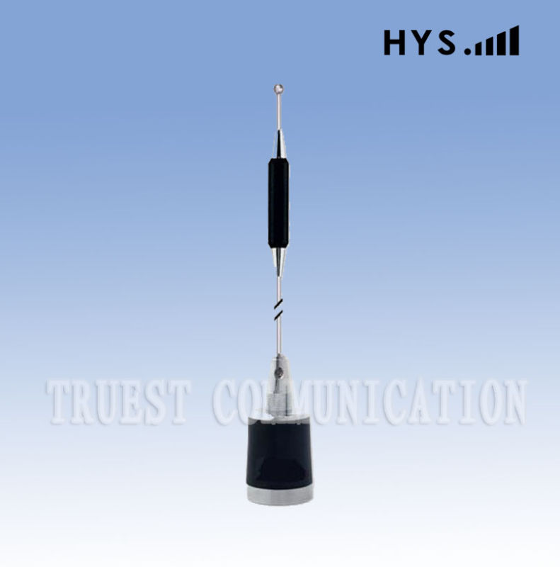 Tc-U55n1a Land Mobile Base Nmo Antenna UHF 450-470MHz, 5.5dbd Gain, Stainless Steel Tapered Whip