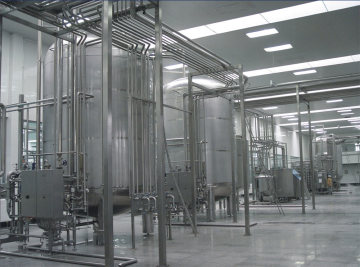 small milk processing line