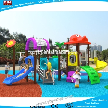 2015 YBJ New Type Outdoor Playground System Kids Plastic Slide