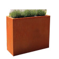 Taille personnalisée Corten Steel Stand Metal Entonngers Planter