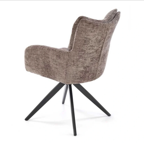 Thick cushion swivel dining chair for hotel use