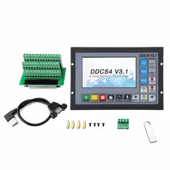 DDCS CNC Motion Controller: Comprehensive Features including Emergency Stop, Handwheel Support, and G-Code Compatibility for 3/4 Axis Operations