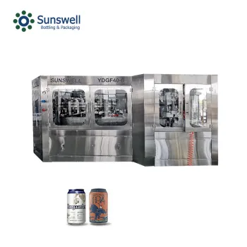 Aluminum can beer seamer machine automatic filling line