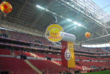 Customized Inflatable Advertising Cylinder Printed Helium Balloons For Celebration Day