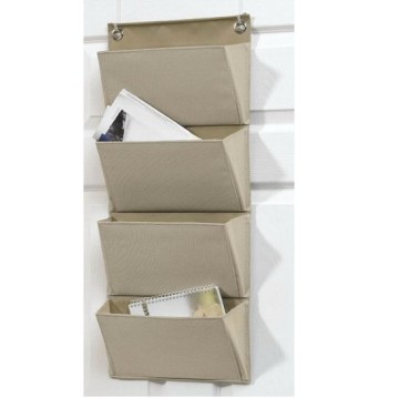 wall mounted Fabric storage pockets magazine storage bag