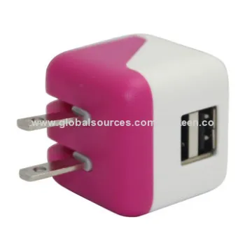 ETL approved mini design dual USB Home charger with 5V 2.1A output for smartphone charging