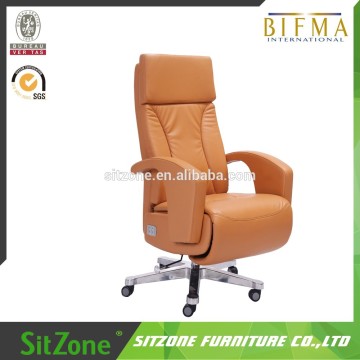 2016 luxury leather electric recline office chair GN1603D