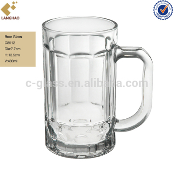 Machine Pressed Clear Beer Glass Mug