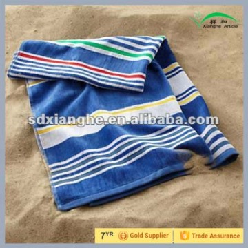Yarn Dyed Jacquard Beach Towel 100% Cotton for Hair Dry