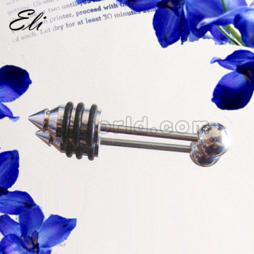 316L Surgical Steel Barbell With Screw Cone Straight Barbell