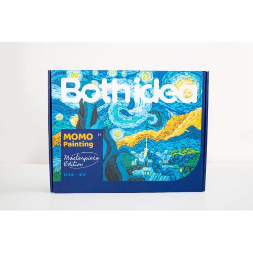 수제 DIY 비 독성 유일 진흙 그림 별이 빛나는 하늘