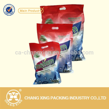 Laundry Detergent Powder Packing Polybag flat Pouch With Handle