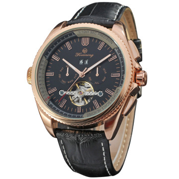 Automatic wrist mens stainless steel caseback watch