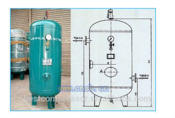 carbon steel air receiver tank
