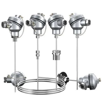 Armored Thermocouple Thermometer with Integrated Temperature Transmitter K-Type PT100 Sensor