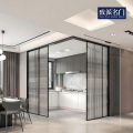 Kitchen sliding door glass partition sliding door