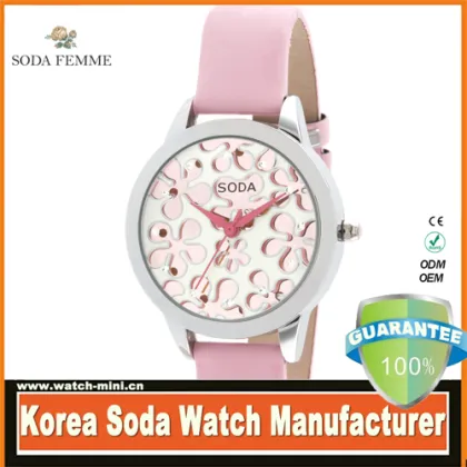guangzhou watch factory SODA OEM quartz watch free tv box