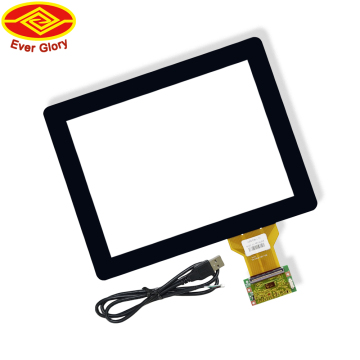 12.1 Inch Capacitive Multi-Touch Panel with EETI Controller and Tempered Glass for Medical Applications