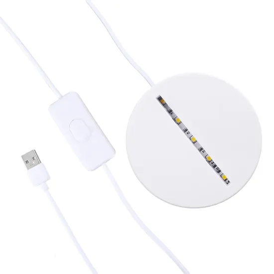 3D LED Lamp Bases for Acrylic Black 3D LED Night Light