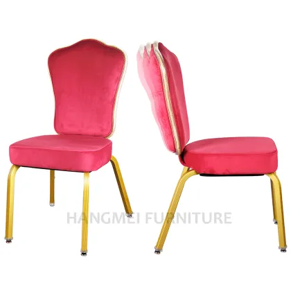 Five Star Hotel Furniture Wholesale: Comfortable Wave Back Banquet Hall Chair for Dining and Conference