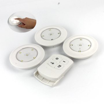 LED Round Puck Lights: Customizable Cabinet, Closet, and Home Lighting Solutions with Infrared Remote Control