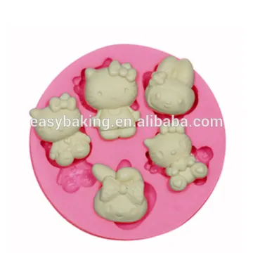 Hot Sales Cake Decorating Mini Hello Kitty Fondant Silicone Mold