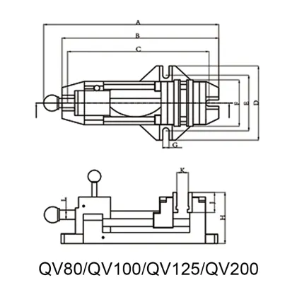 Quick Grip Drill Press Vise QV80/QV100/QV125/QV200